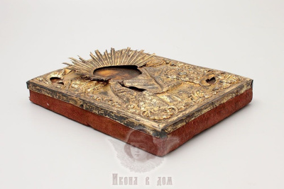 Древнерусская икона «Святой Николай Чудотворец», Россия, Москва, 1841 г.