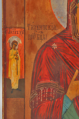 Древнерусская икона Божией Матери «Тихвинская», дерево, Россия, 2-я пол. 19 в.