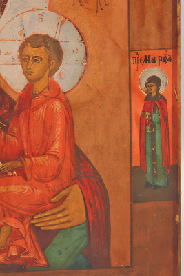 Древнерусская икона Божией Матери «Тихвинская», дерево, Россия, 2-я пол. 19 в.