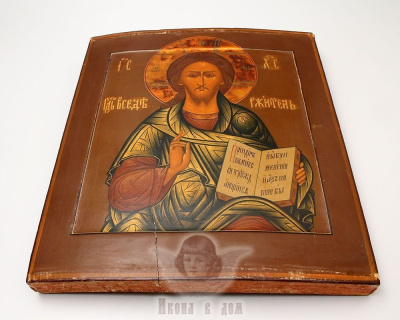 Древняя икона «Спас Вседержитель», Россия, Гуслицы, кон. 19 в.